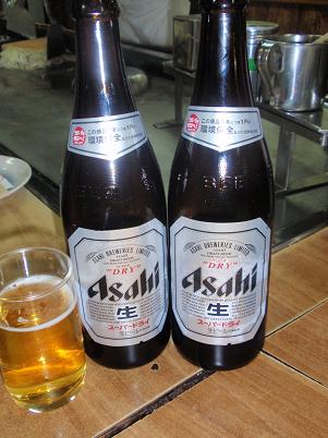 お好み焼き　白水様　うまい！明日へスーパードライ.JPG