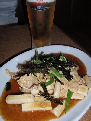 くいもんＢａｒ うましか 山いも炒め物.JPG