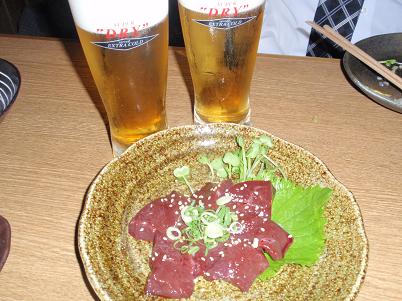 くいもんＢａｒ うましか 牛レバー刺身.JPG