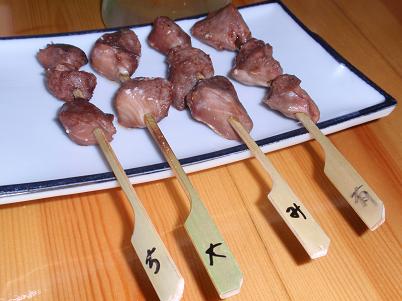 やきとり門　ずり（食べ比べ）.JPG