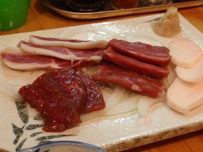 やきとり門　馬刺し　４種盛.JPG