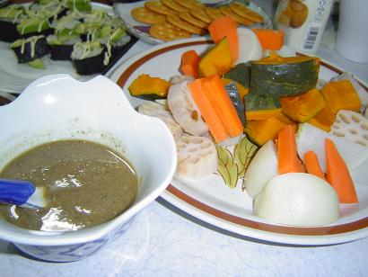 クリスマスにぴったりのお料理 バーニャカウダ.JPG