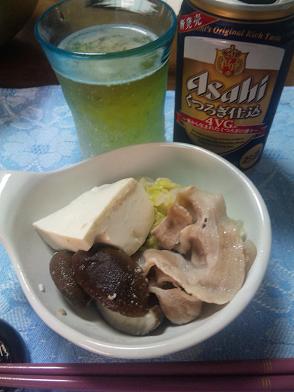 家飲み くつろぎと1人鍋.JPG