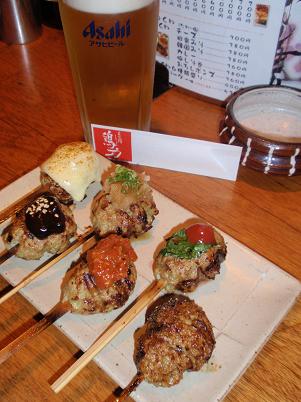 炭火焼　鶏力　つくね盛り合わせ.JPG