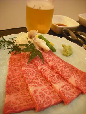 焼肉レストラン　さんど亭様 牛しゃぶ.JPG