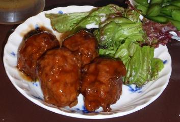 立ち呑み　顔晴る　肉団子.JPG