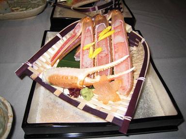 緑風閣　かに料理１ .JPG