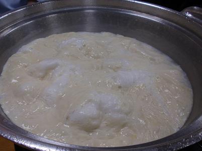鳥や　温泉ゆば豆腐鍋.JPG